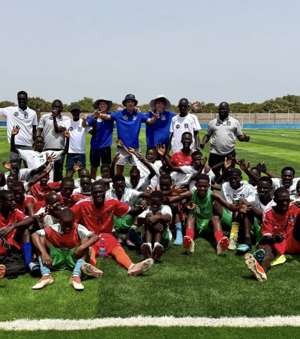 Team celebration on the pitch
